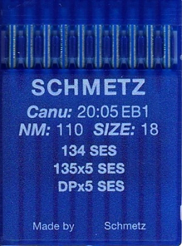 Иглы для промышленных машин Schmetz DPx5 SES №110
