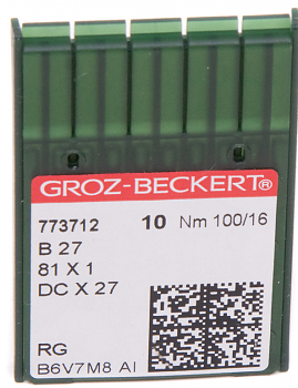 Иглы для промышленных машин Groz-Beckert DCх27 №100