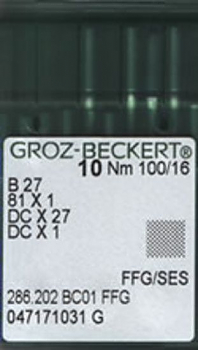 Иглы для промышленных машин Groz-Beckert DCх27 FFG/SES №100
