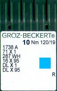 Иглы для промышленных машин Groz-Beckert DLx1/11738A №120